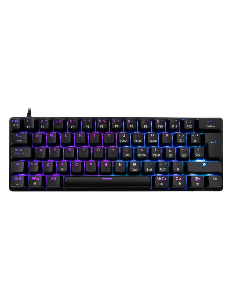 Teclado mecánico  balam rush dominate gk550 - negro, rgb