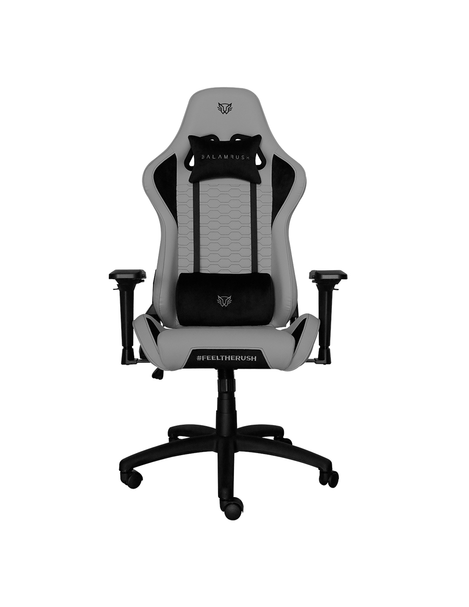 Silla thunder 2 balam rush gamer tela reclinable 90-180 piston clase 4 reposabrazos 4d gray edition