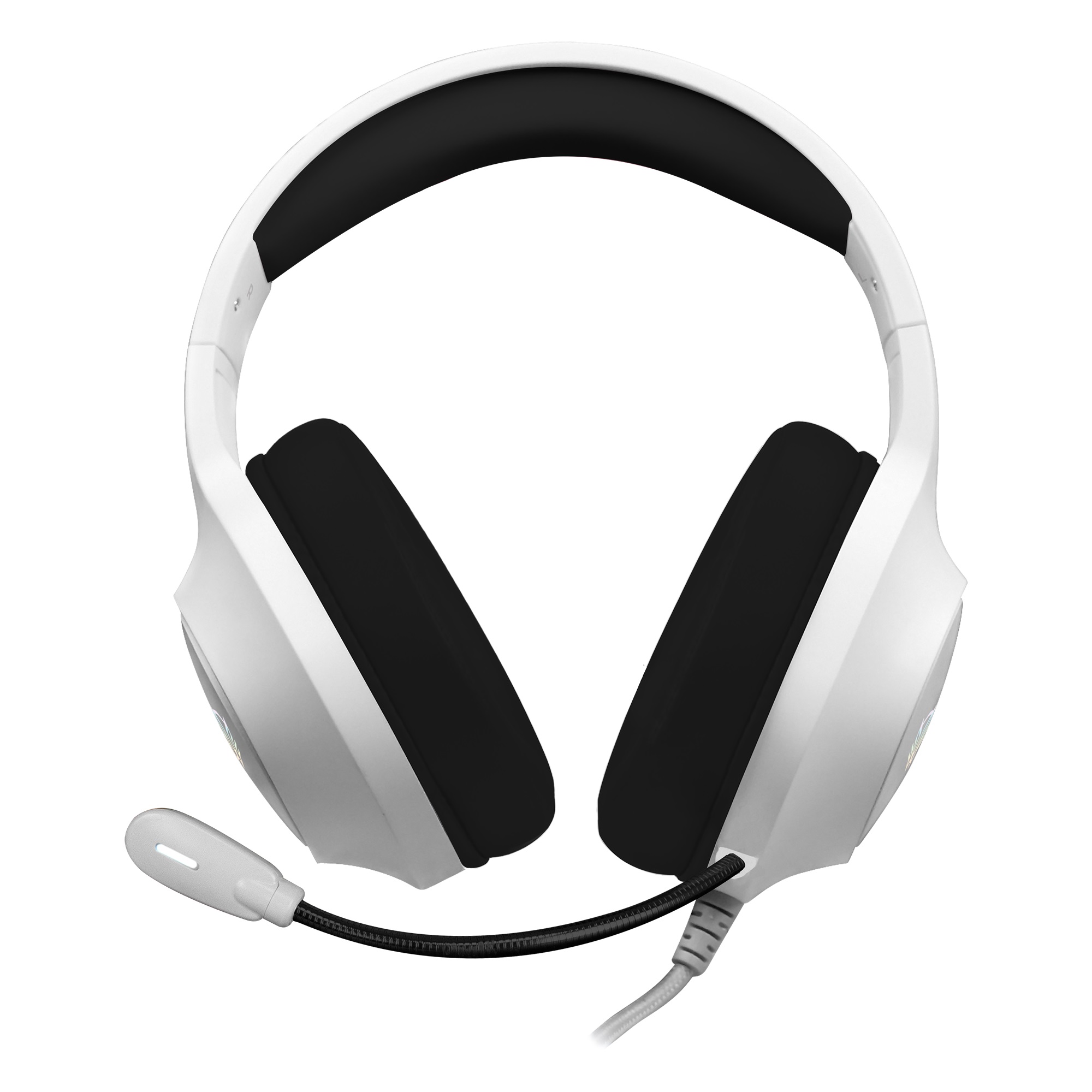 Headset gamer balam rush alámbrico usb - aux 3.5mm mic flexible blanco sonorous hs750