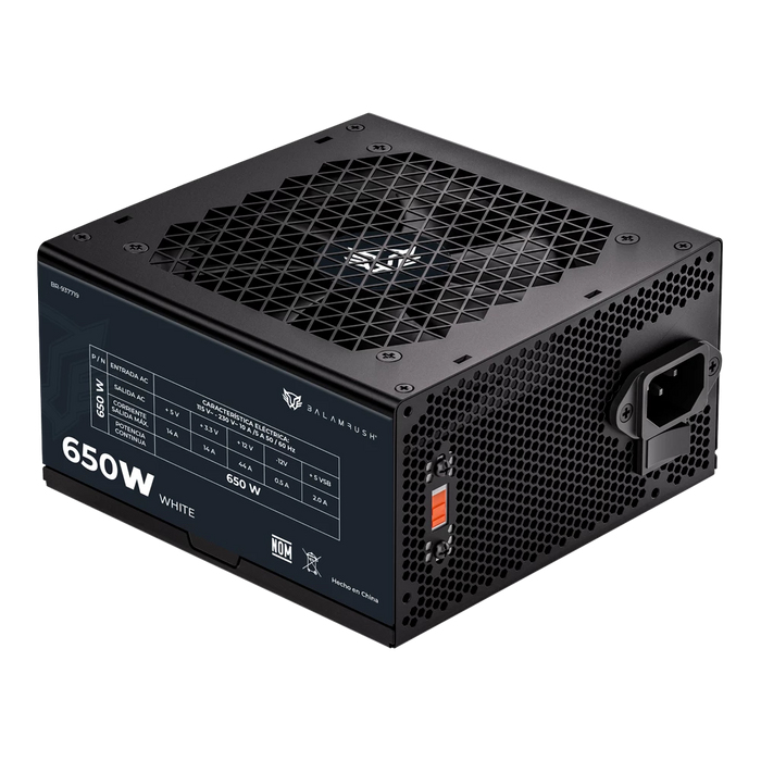 Fuente de poder 650w 80 plus white balam rush  pulsar 650pr nova series