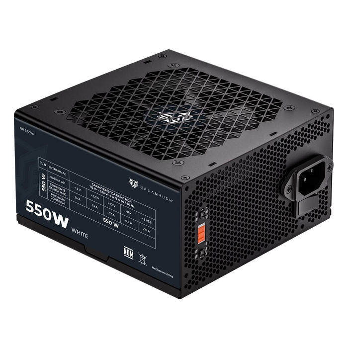 Fuente de poder 550w 80 plus white balam rush  pulsar 550pr nova series