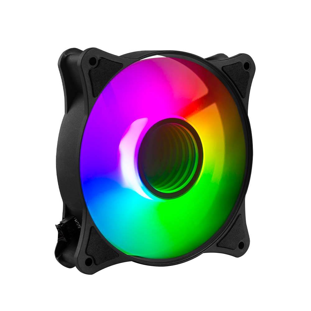 Ventilador para pc balam rush eolox blaze ex90k / 3 pz / flujo de aire 35.37 cfm / silencioso  22.5 d b / 1200 rpm / 3 pines macho y hembra / aura rgb / negro / br-937948