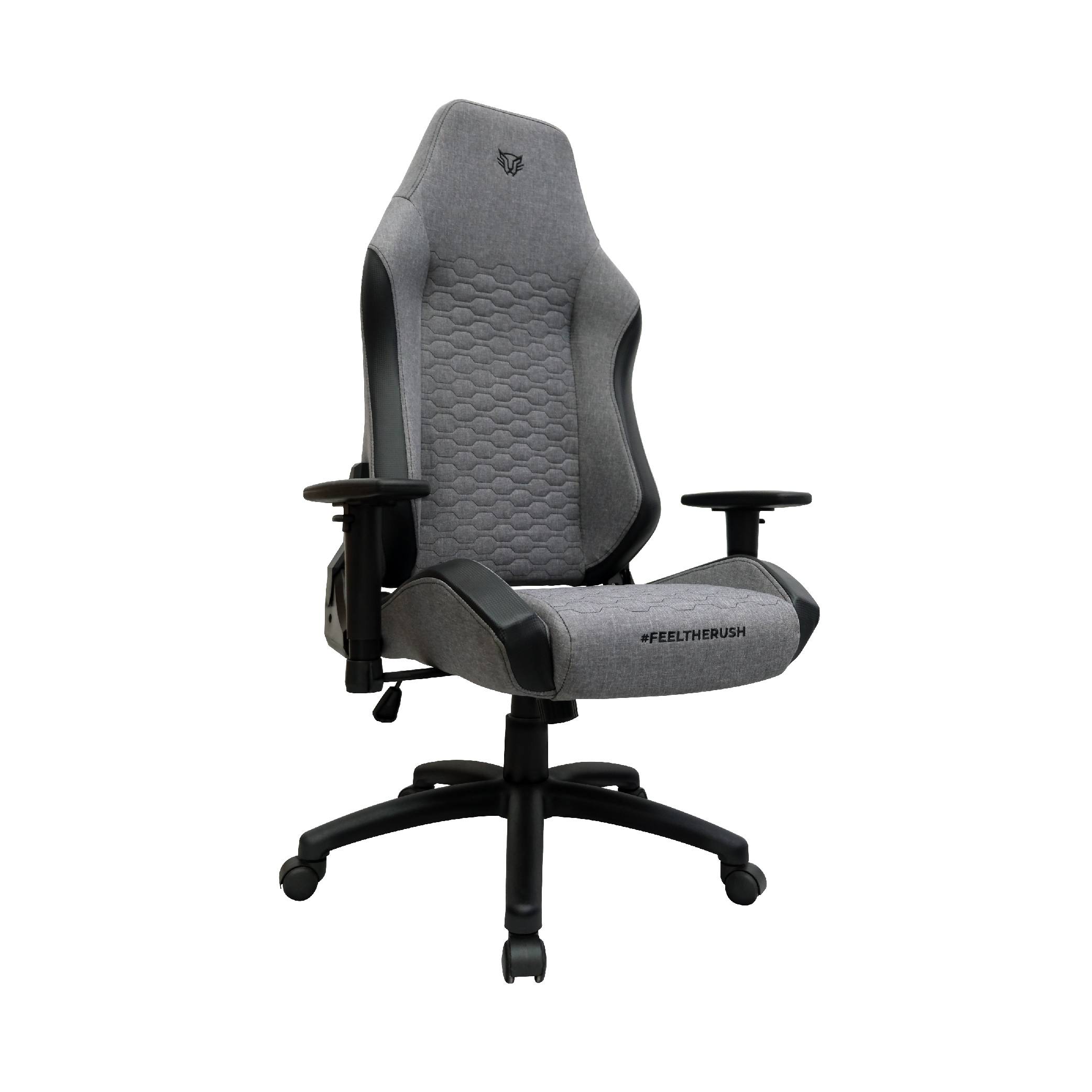 Silla gamer balam rush thunder neat / piston clase 3 / inclinacion 180° / max 120 kg / mecanismo de mariposa / reposabrazos 2d / gris / br-938228