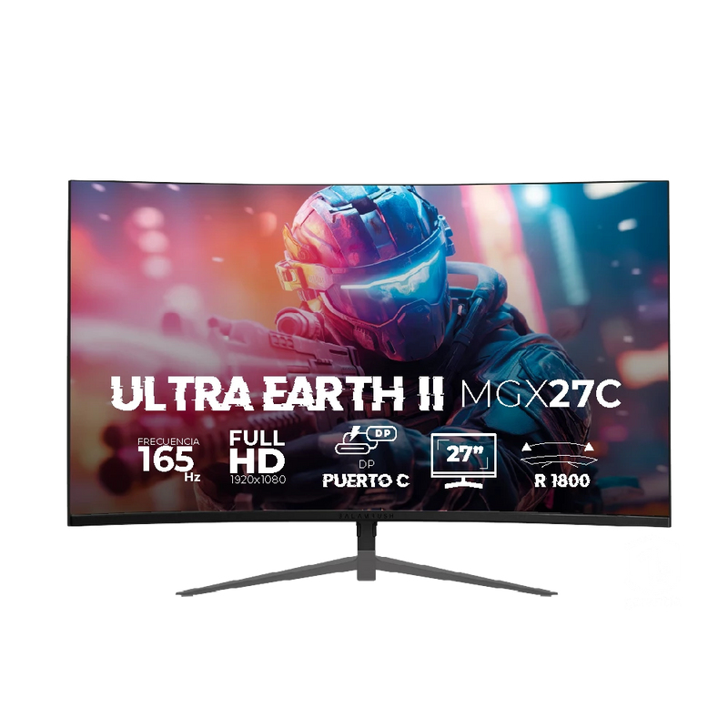 Monitor gaming 27 pulgadas curvo 165hz ultra earth ii mgx27c balam rush