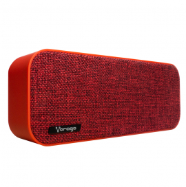 Bocina portátil bluetooth vorago bsp-150 - rojo, 100 hz ~ 18 khz, 3w*2