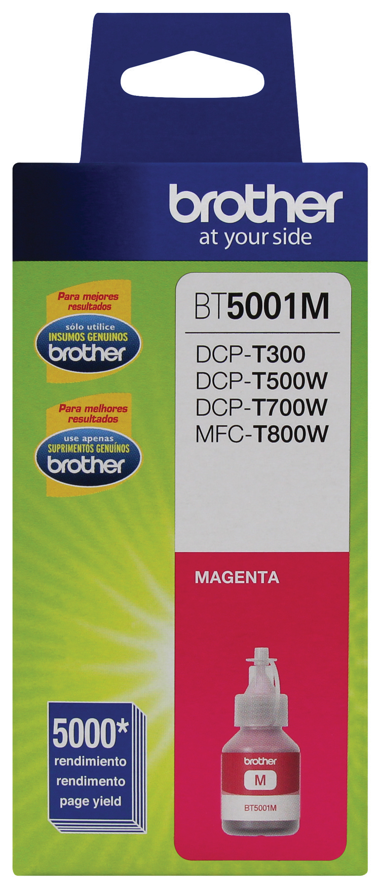 Botella de tinta brother bt5001m - magenta