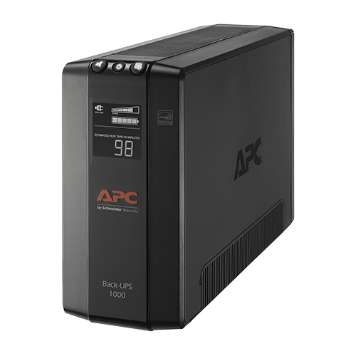 No-break apc bx1000m - 600vatios / 1.0kva, 12 hr, negro