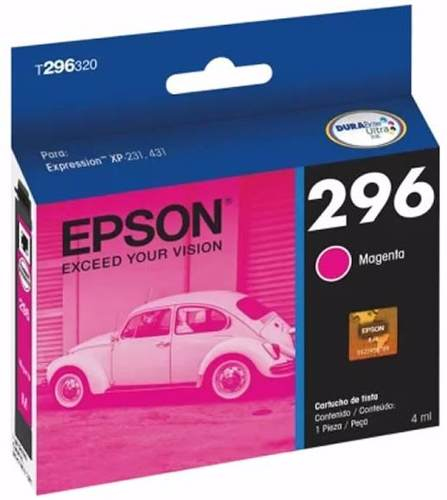 Cartucho epson t296320-al - magenta, epson, inyección de tinta, caja