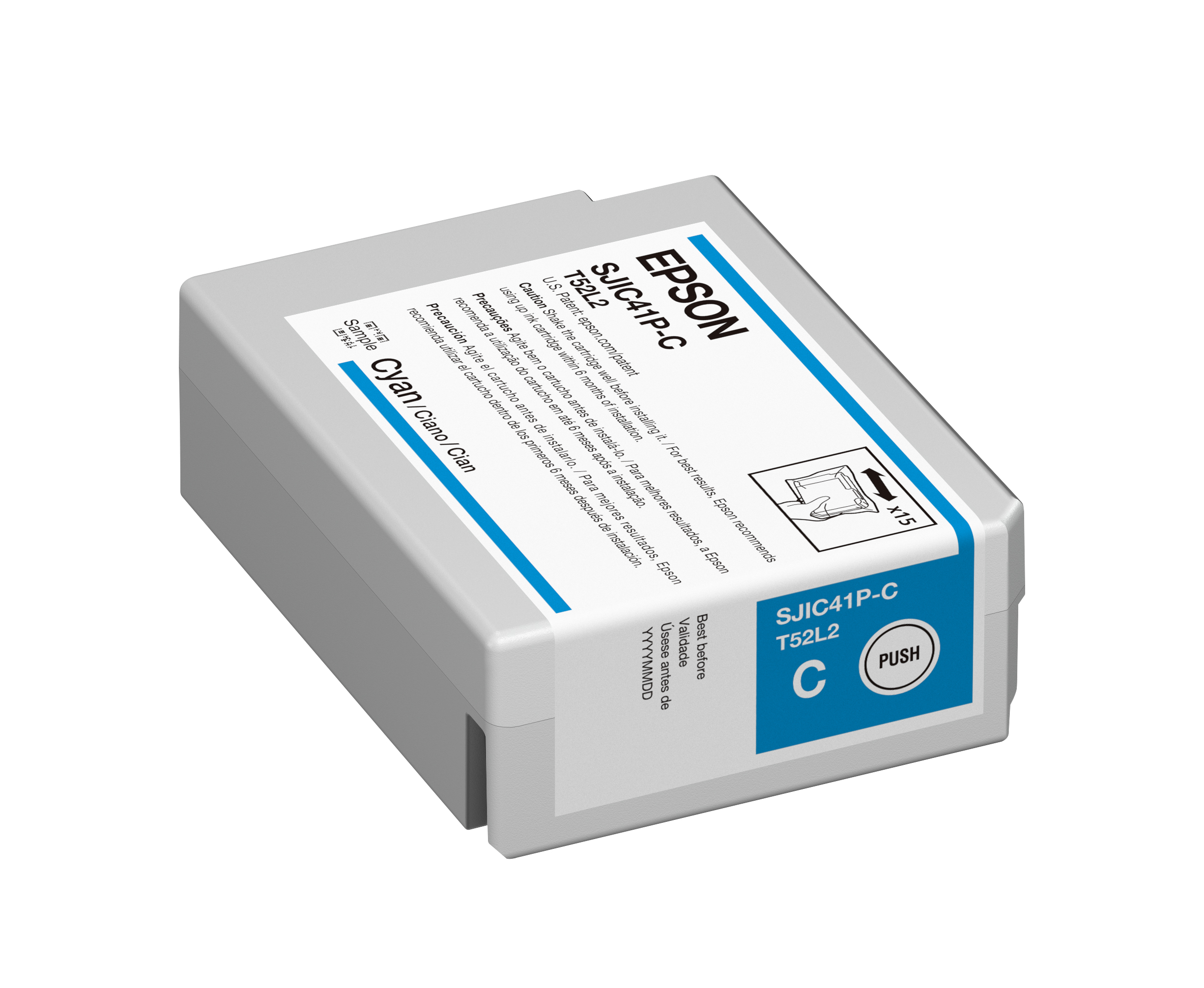 Cartucho de tinta epson c13t52l220 cyan