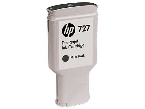 Tinta hp 727 - c1q12a, negro mate 300ml