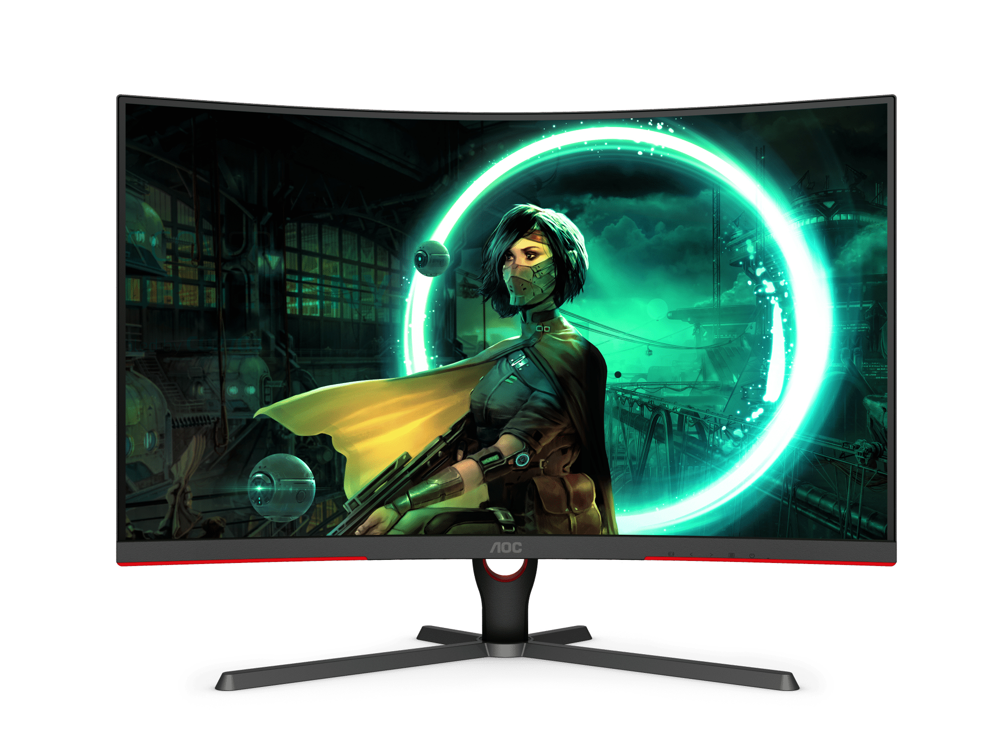 Monitor aoc gaming  c32g3e 250cd/m2 1920 x 1080 pixeles 1ms negro