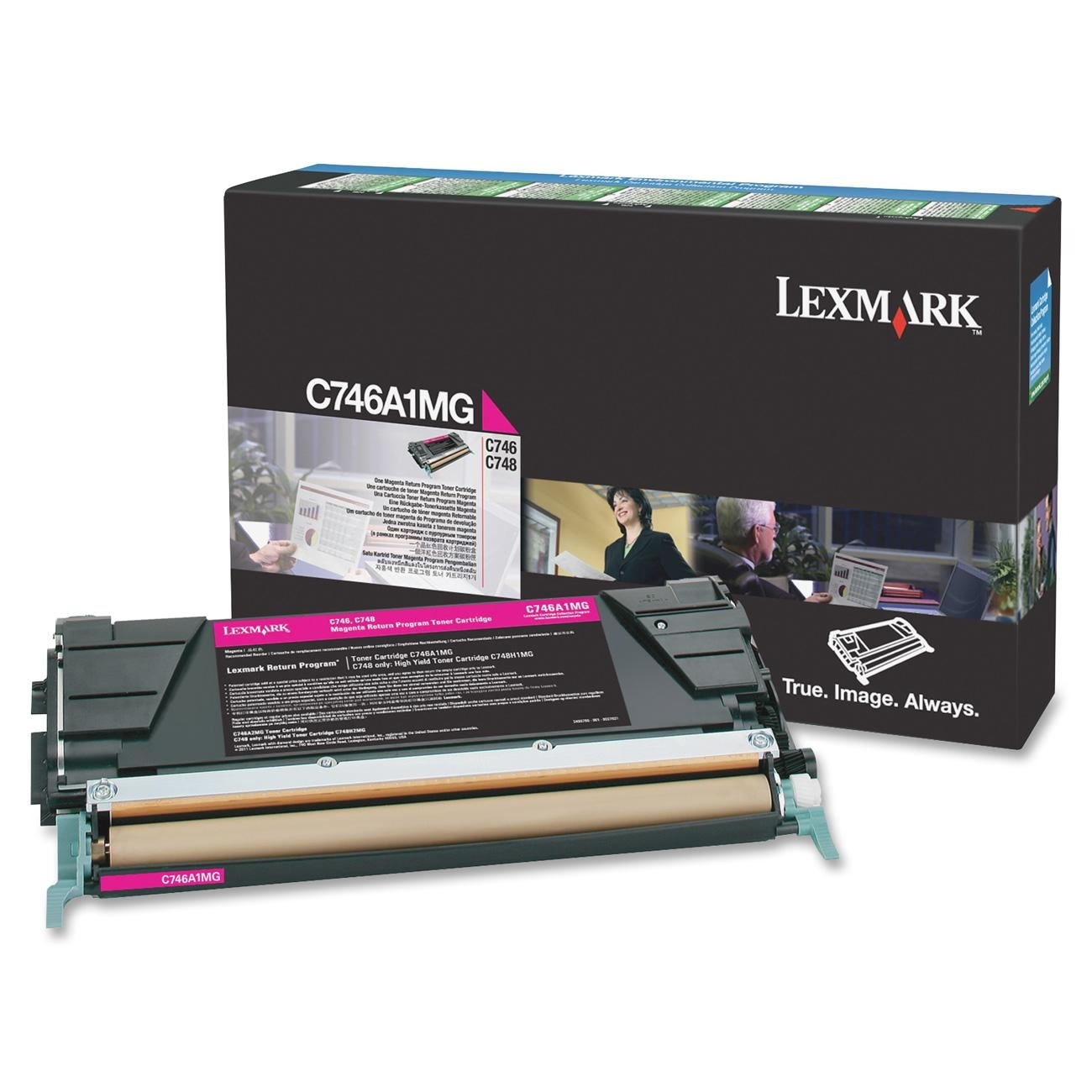 Cartucho tóner lexmark - 7000 páginas, magenta, laser, negro