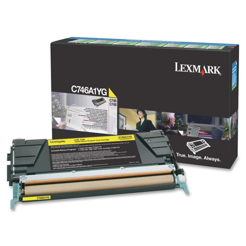 Cartucho tóner lexmark - 7000 páginas, amarillo, laser, negro