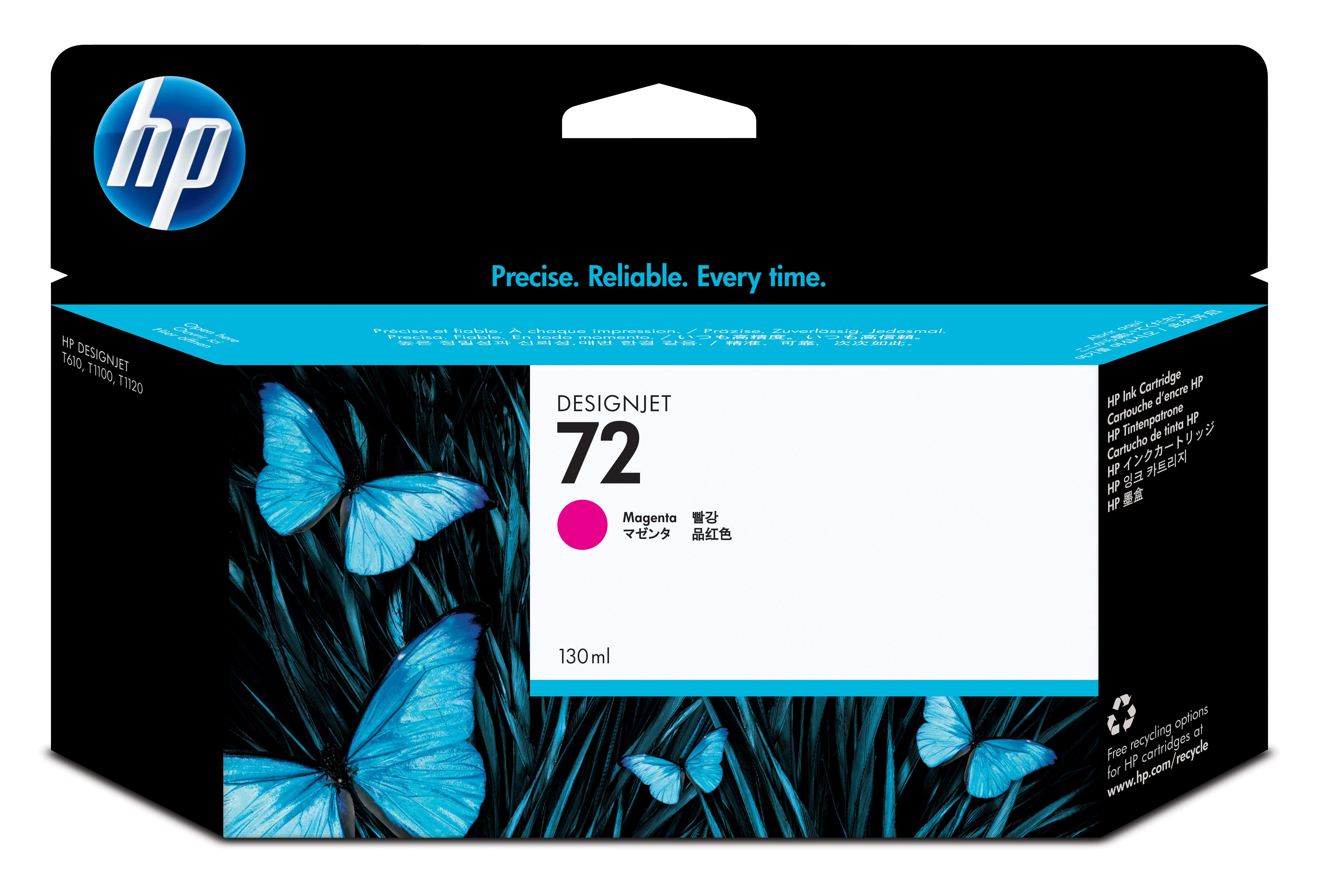 Tinta hp 72 - c9372a, magenta 130ml