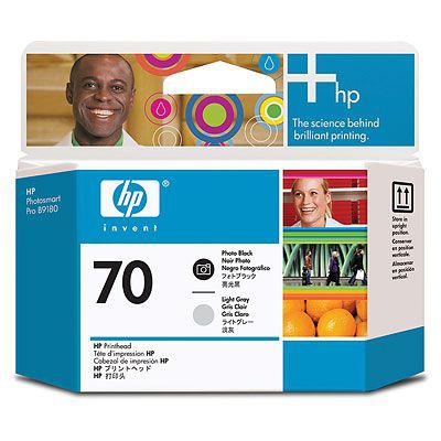 Cabezal hp 70 - c9407a, negro fotográfico/gris claro