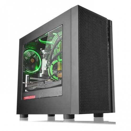 Gabinete thermaltake ca-1j4-00s1wn-01 - gabinete, negro