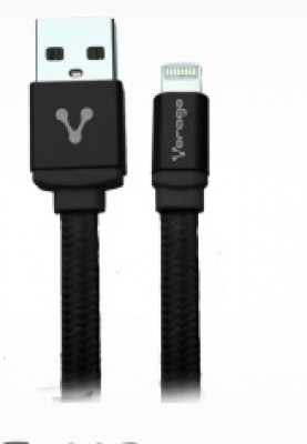 Vorago cab-119 - usb a, lightning, macho/macho, derecho, derecho, negro