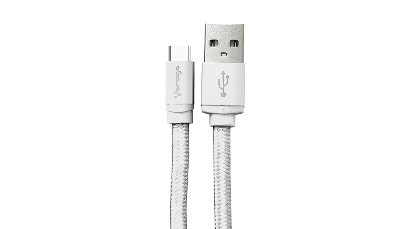 Cable usb tipo c vorago  cab-123-wh 1 mt carga rapida - usb, usb c, macho/macho, 1 m, color blanco