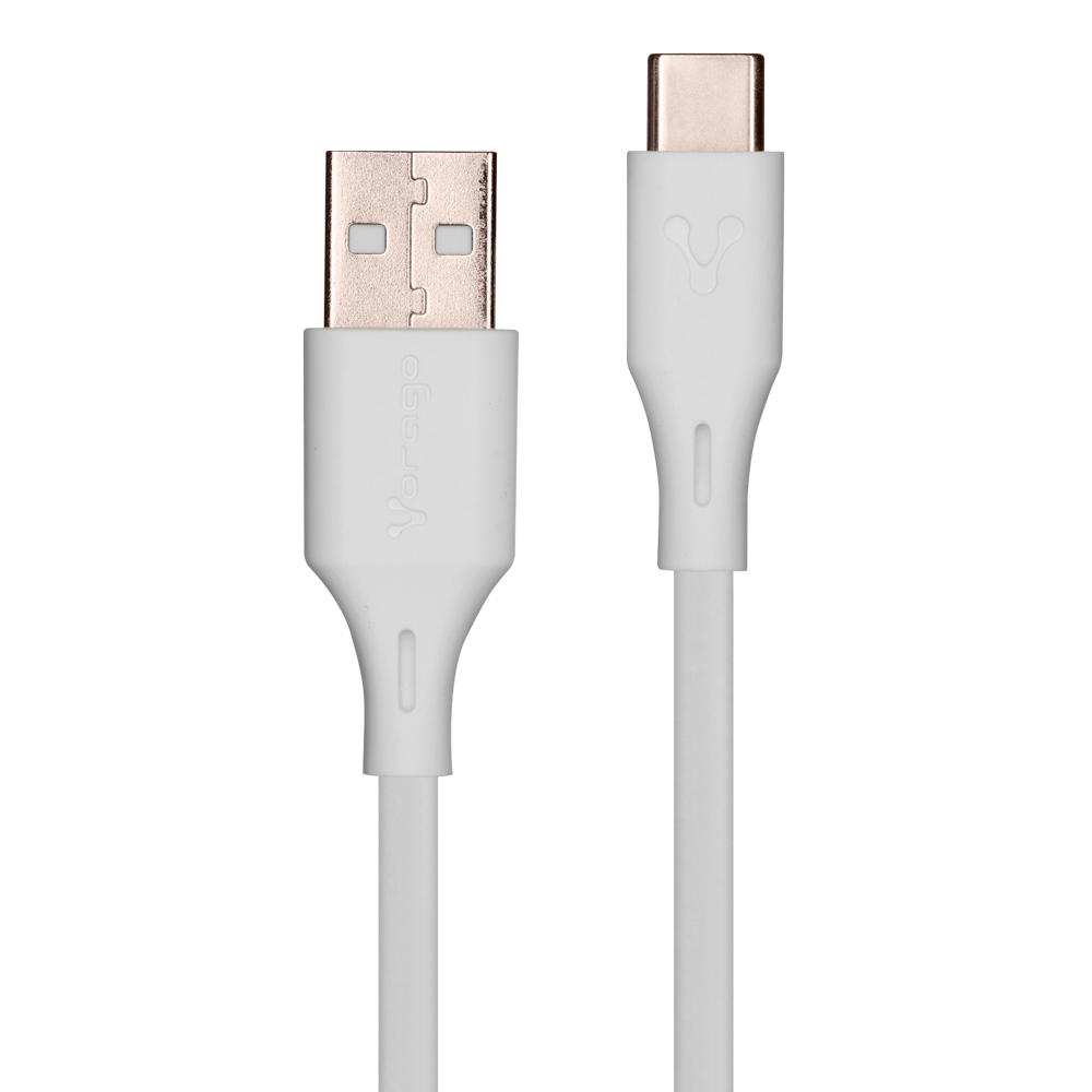 Cable vorago cab-c01w usb-tipo c 1 metro carga rapida blanco