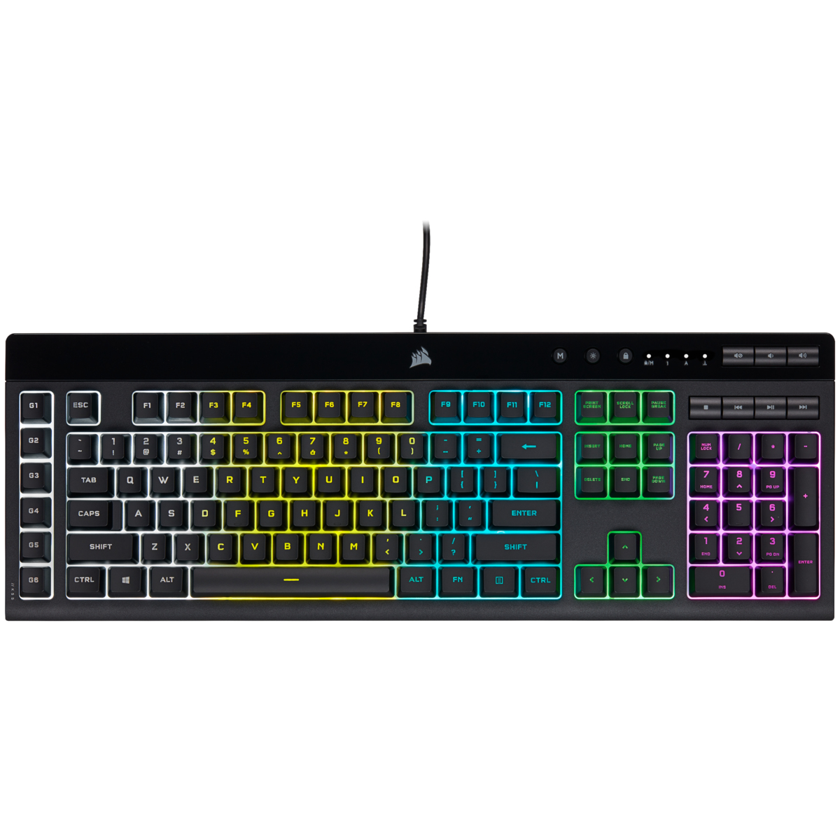 Teclado gaming k55 pro lt-blk-rbrdme-znd rgb