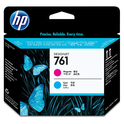 Cabezal hp 761 - ch646a, magenta/cian