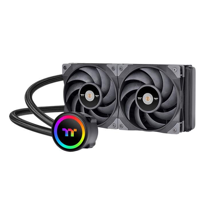 Enfriamiento liquido thermaltake toughliquid 240 argb sync all-in one liquid cooler (cl-w319-pl12bl-a) - color negro