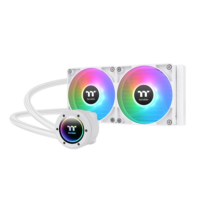 Enfriamiento liquido thermaltake th240 v2 argb sync all-in one liquid cooler snow edition (cl-w364-pl12sw-a) - color blanco