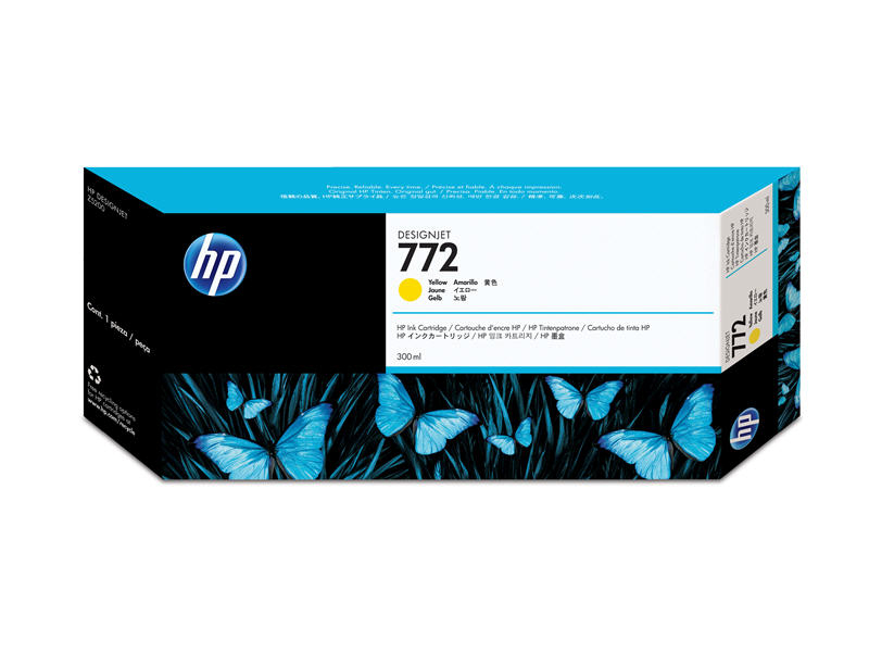 Tinta hp 772 - cn630a, amarillo 300ml