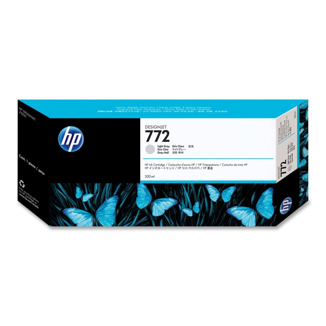 Tinta hp 772 - cn634a, gris claro 300ml