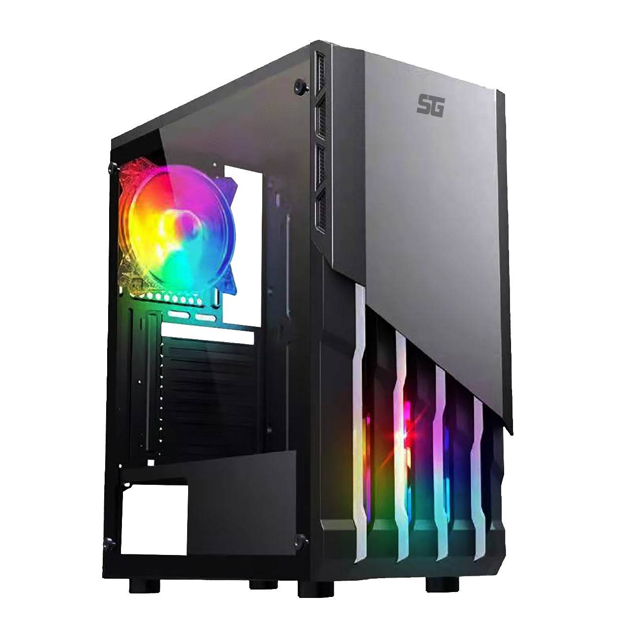 Gabinete gamer start the game csg-530 matx - cristal, usb 3.0, s/fte, negro