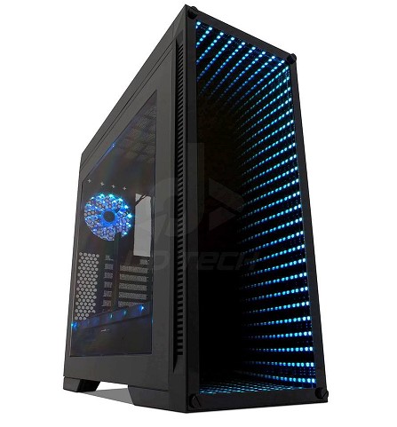 Gabinete gaming game factor csg601 - torre, pc, atx, negro