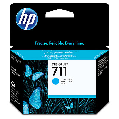 Tinta hp 711 - cz130a, cian 29ml