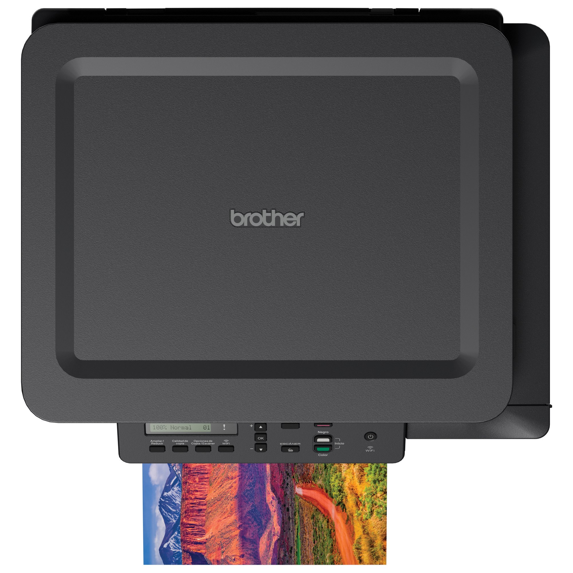 Multifuncional tinta continua brother dcpt520w - 30 ppm negro/12 ppm color, wifi, cama plana tamaño carta, easy setup