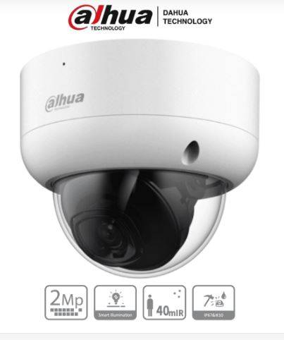 Camara analoga/dahua/ hac-hdbw1200ea/ domo de 2 megapixeles antivandalica/ 1080p/ lente 2.8 mm/ 115 grados de apertura/ ir de 40 mts/ super adapt/ proteccion ik10/ uso exterior ip67/ soporta: hdcvi/t