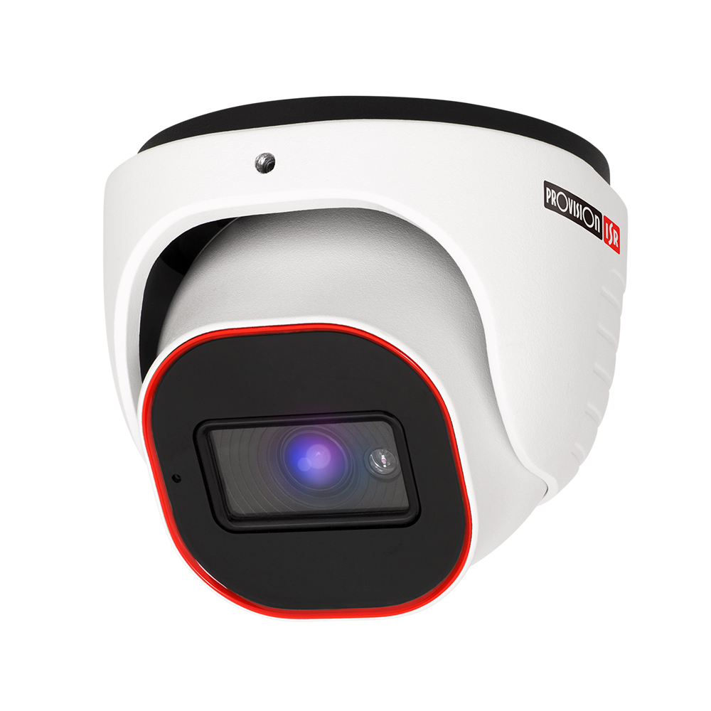 Camara domo ip 2 mp - lente fijo 2.8mm (104°), ir hasta 20 mts, analitico basico dda, check point, microfono, wdr, sd(256gb), ip67