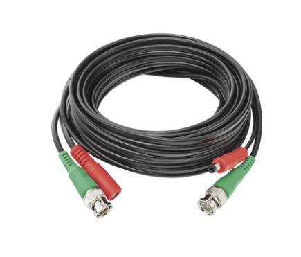 Cable coaxial armado  hikvision diy-5m-hd - 5 mts, negro