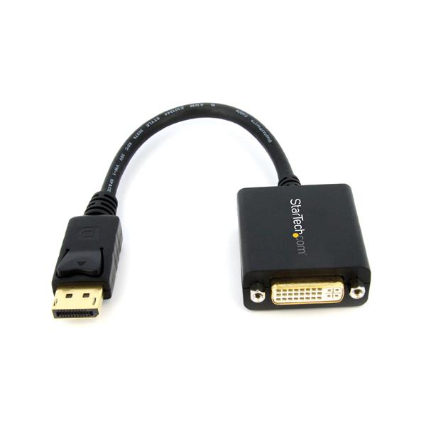 Convertidor displayport a dvi startech.com dp2dvi2 - 0, 15 m, displayport, dvi, macho/hembra, negro