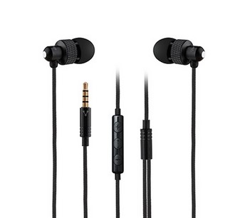 Audífonos vorago ep-304 - audífonos, 3.5mm, control de volumen, negro