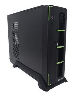 Gabinete evotec slim aruba verde fuente 600w