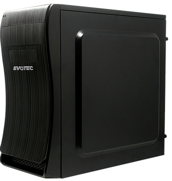 Gabinete evotec mini atx bassu fuente 600w