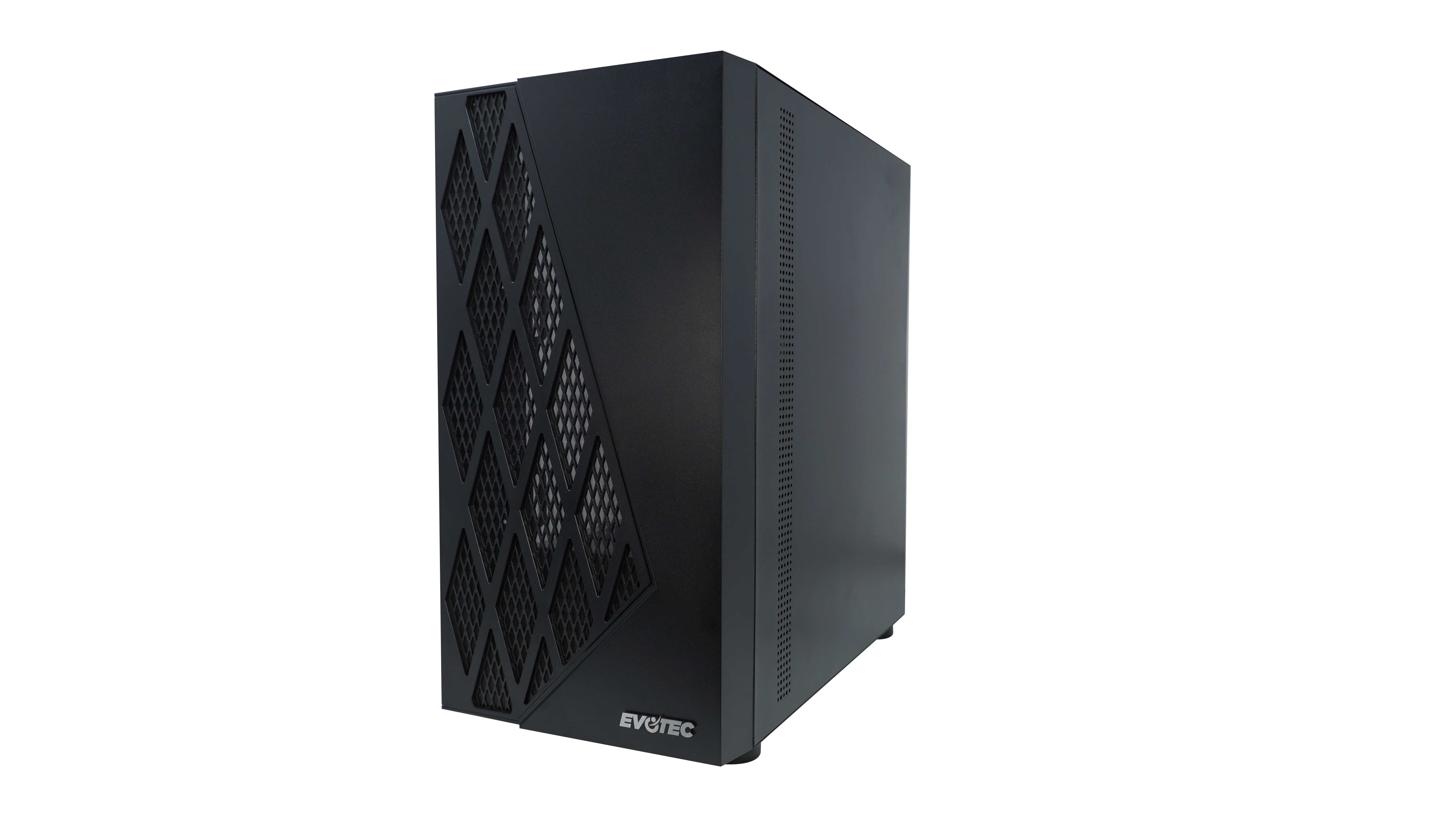 Gabinete gaming  evotec ev-1018 - gabinete, negro