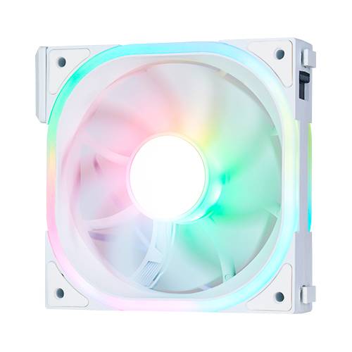 Ventilador modular game factor fg500 - 120mm, 58 cfm, 1900 rpm, rgb, compatible con fkg500 blanco