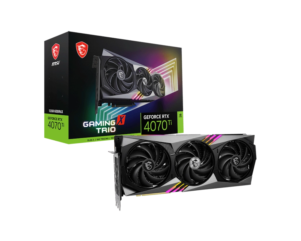 Tarjeta de video msi rtx 4070ti gaming x trio 12gb gddr6x g407tgxt121