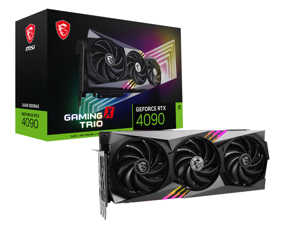 Tarjeta de video msi rtx 4090 gaming x trio 24gb gddr6x g4090gt24