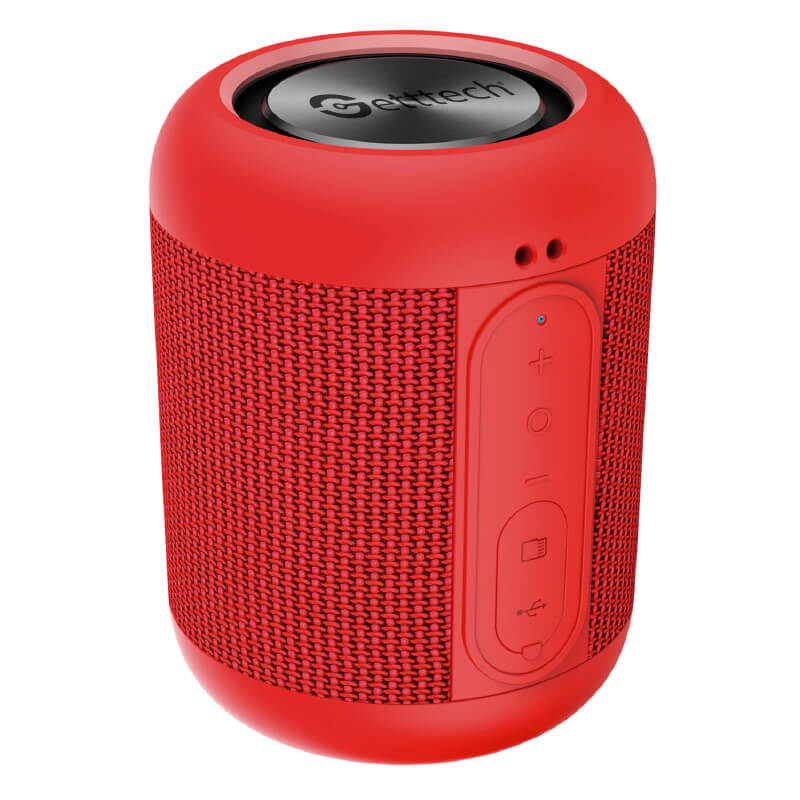 Bocina getttech gal-31502r bluetooth 4.2 micrófono - 3.5mm, ranura microsd, rojo loud sg-230