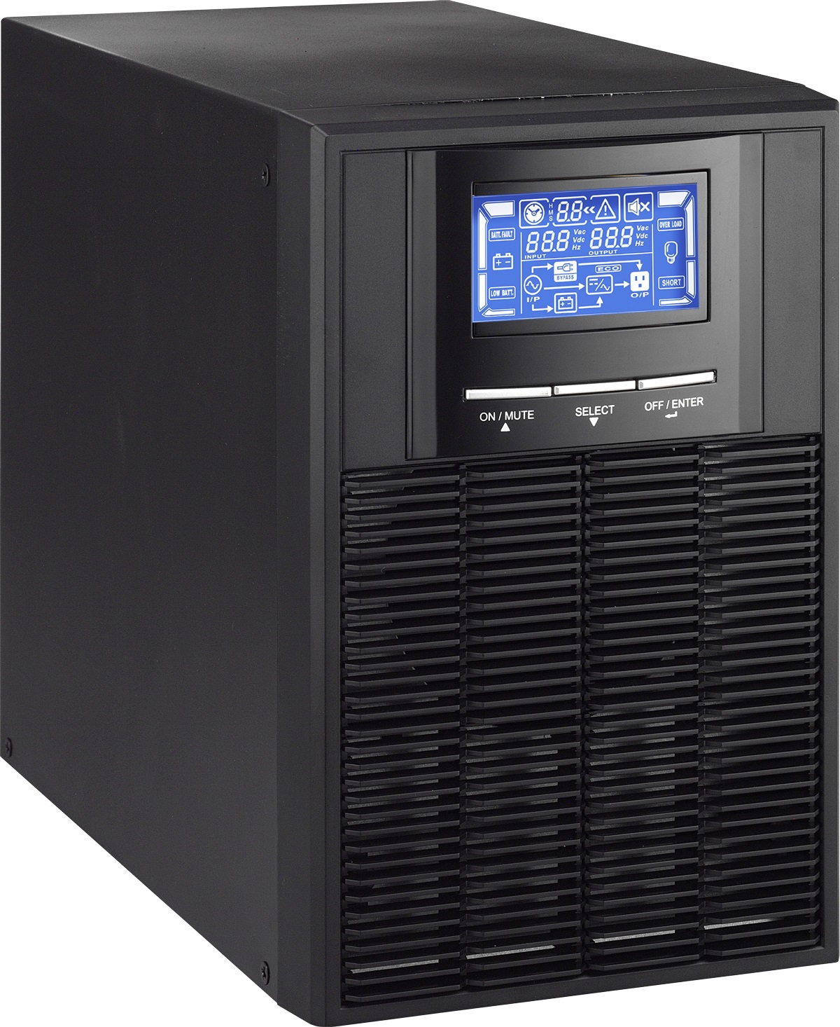 Ups online con doble conversión vica gamma 1k - 1000 va, 900 w, 4 h, negro