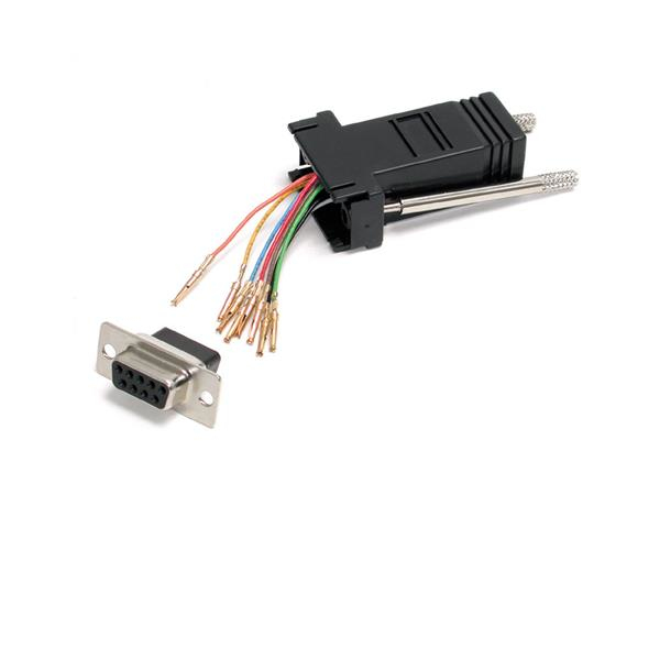 Adaptador modular startech.com - db9, rj-45, hembra/hembra