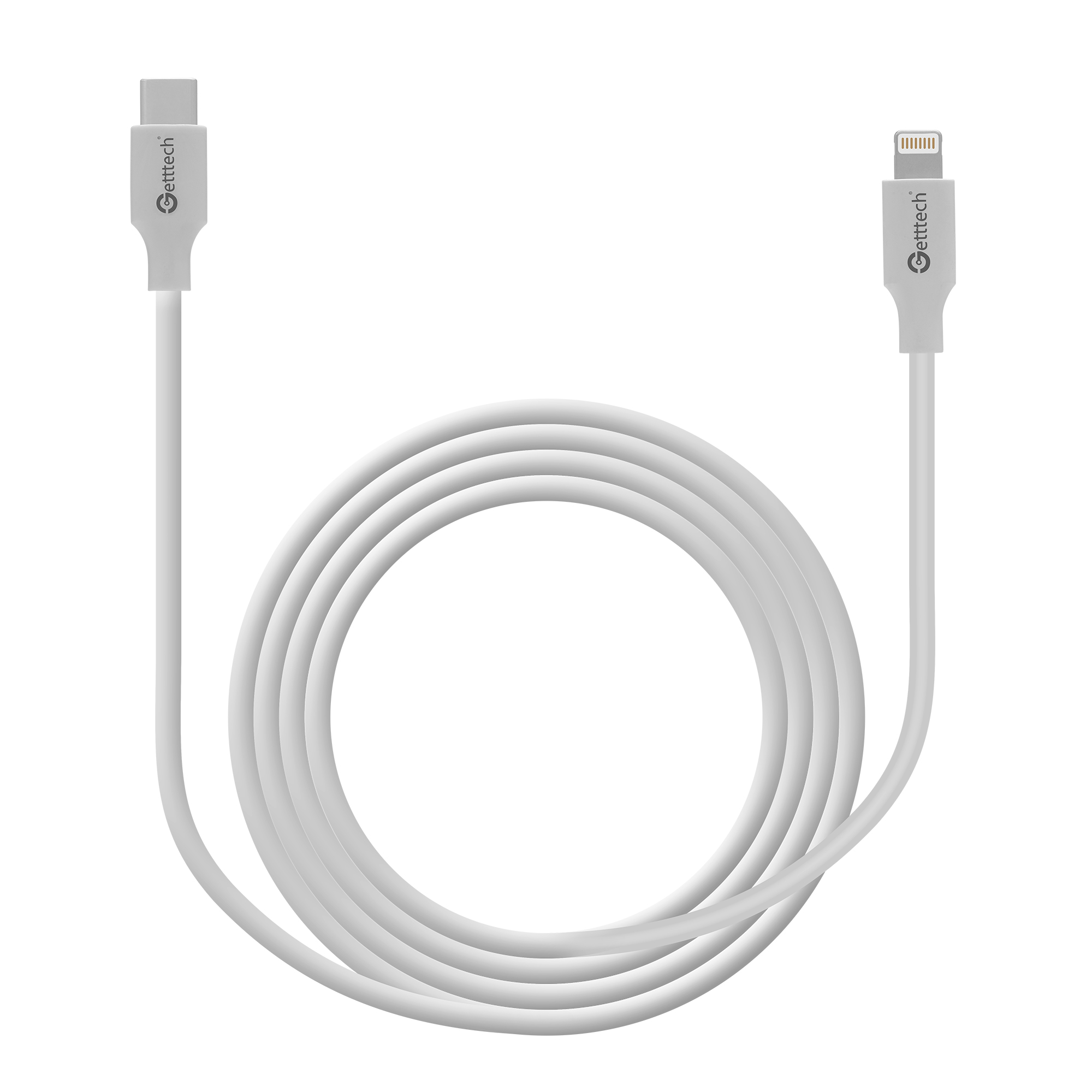 Getttech cable usb - lightning a usb tipo c- modelo gcl-ltut-01