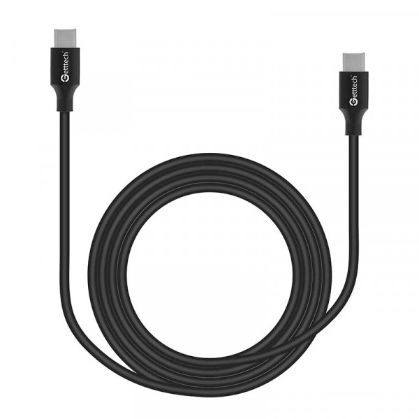 Getttech cable usb - usb tipo c a tipo c- modelo: gcu-ucqc-01