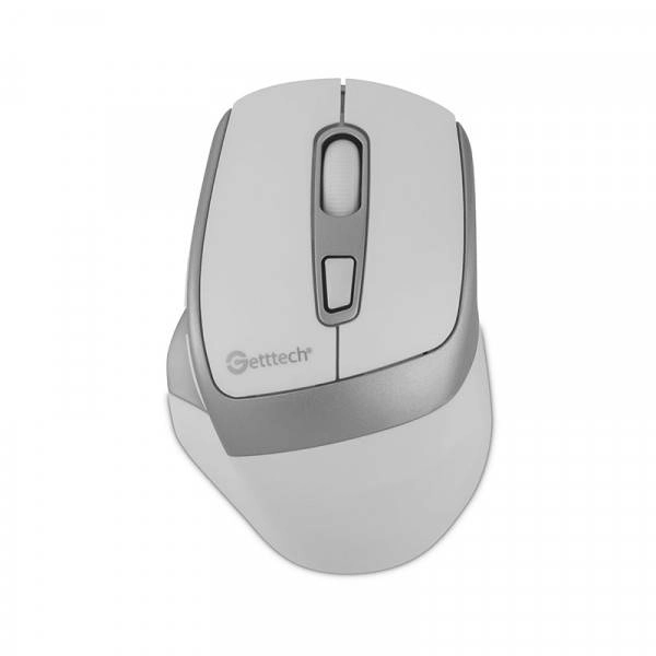 Mouse de oficina - getttech, blanco - modelo ggm-stdbw-01-wh